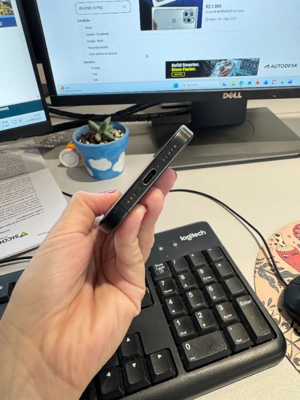 Iphone 15 Pro 256gb - ótimo estado de conservação!  - Foto 3