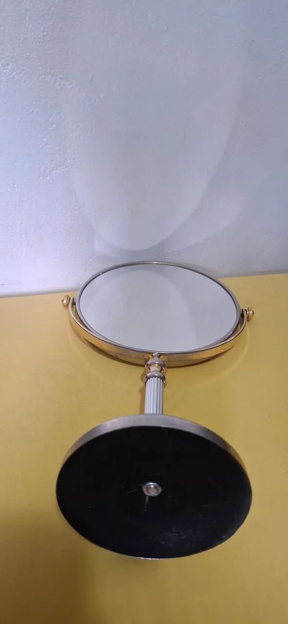 Espelho De Mesa Com Aumento Dupla-face Redondo - Foto 4