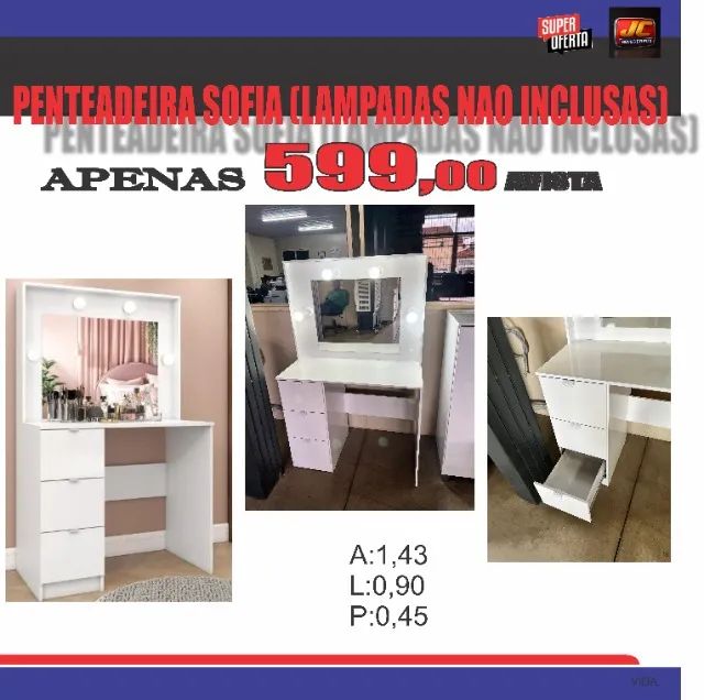 PENTEADEIRA SOFIA BRANCA