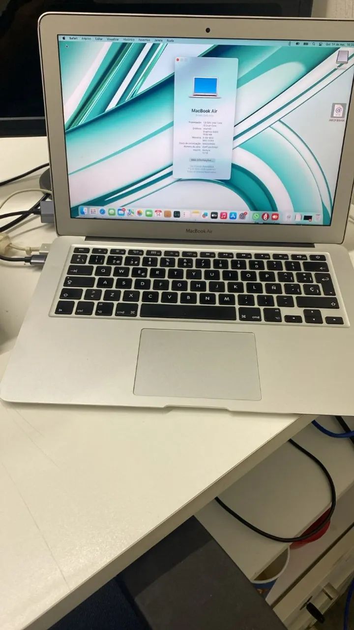 MacBook Air 13 2015 8GB 256GB + Carregador Original - Notebooks