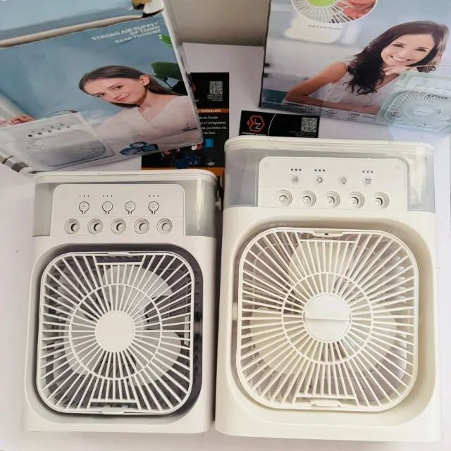 Ventilador de Mesa - umidifica e climatiza