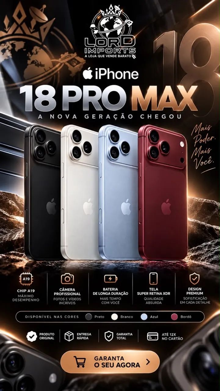 iPhone 18 Pro Max 256gb - BORDO