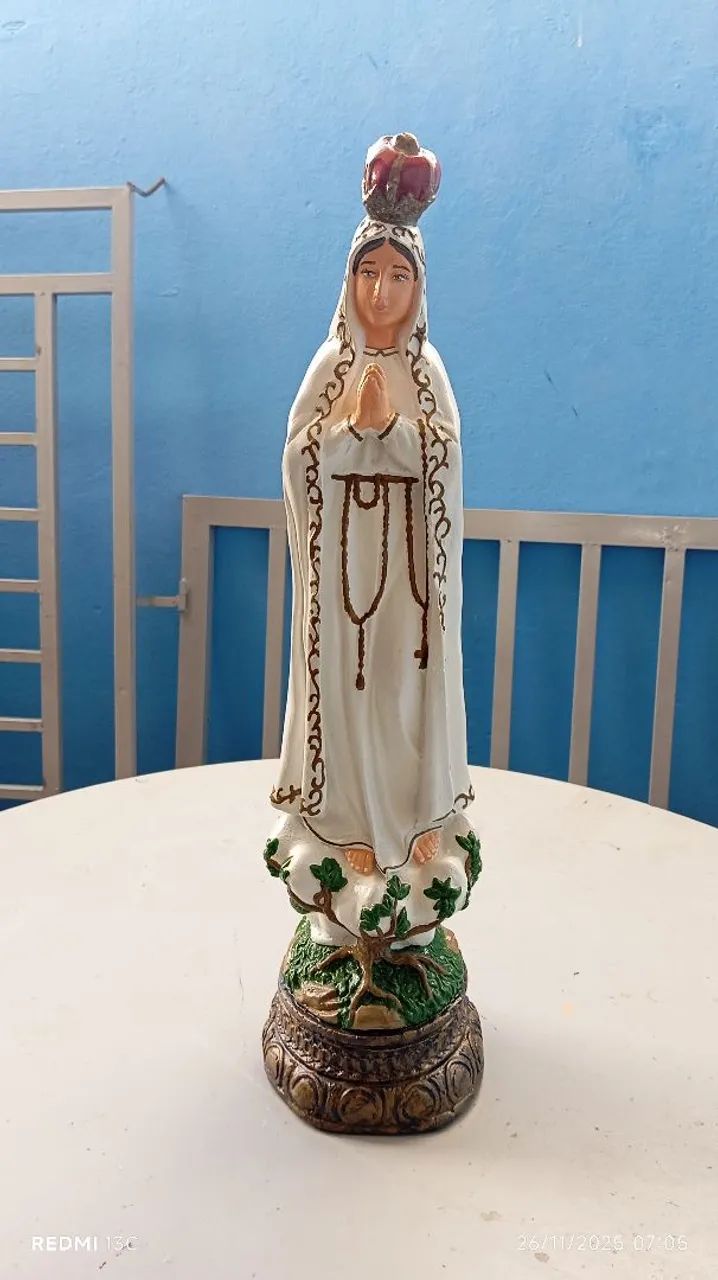 Imagem Nossa senhora de Fátima 60 em concreto cimento