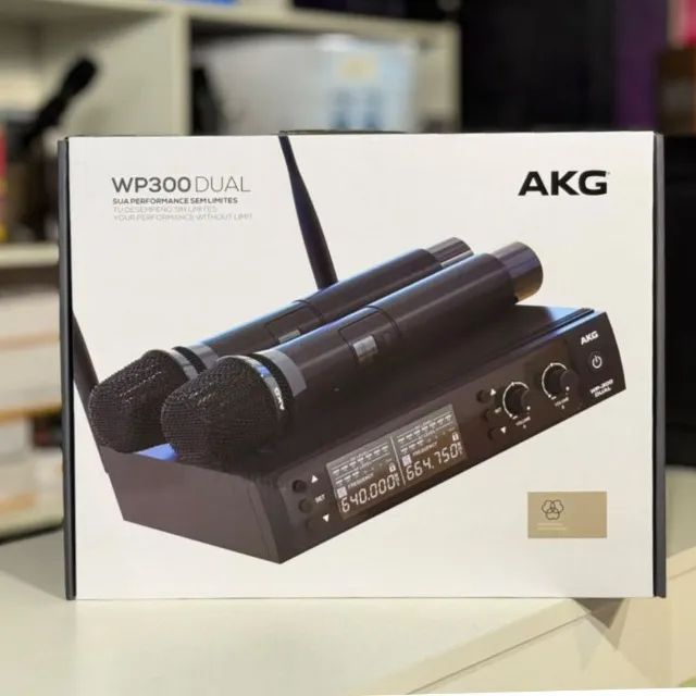 Microfone Sem Fio Duplo AKG WP300 DUAL