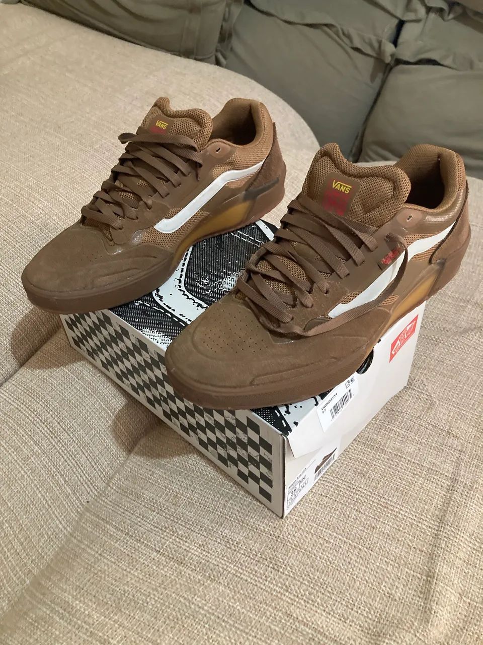 Tênis skate ave 2.0 bison brown