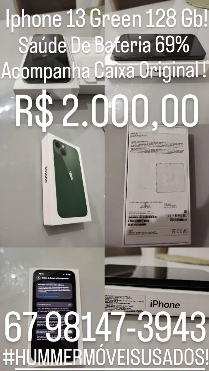 Vende - Se Iphone 13 Green 128 Gb