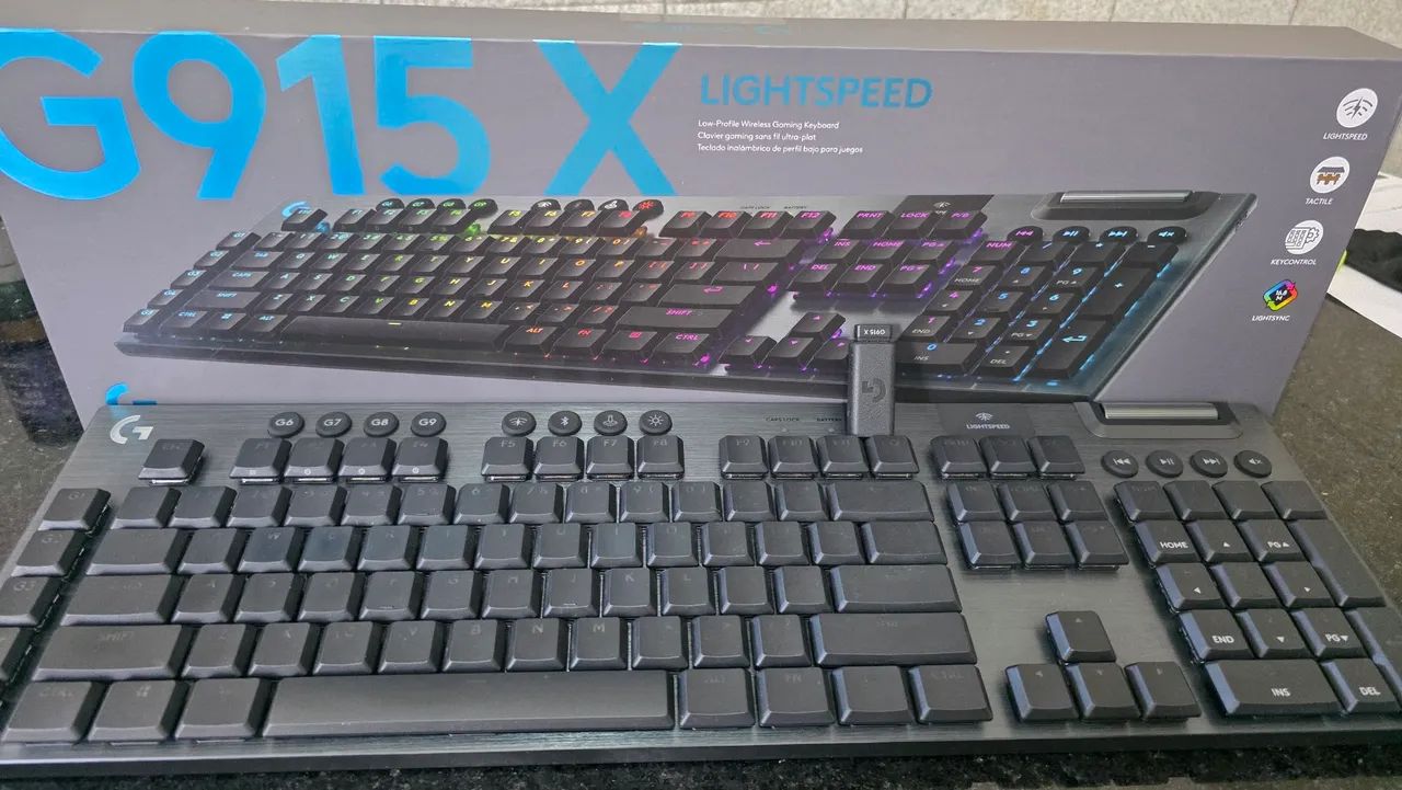 Teclado sem fio Logitech G915X LightSpeed (Profissional)  - Foto 2