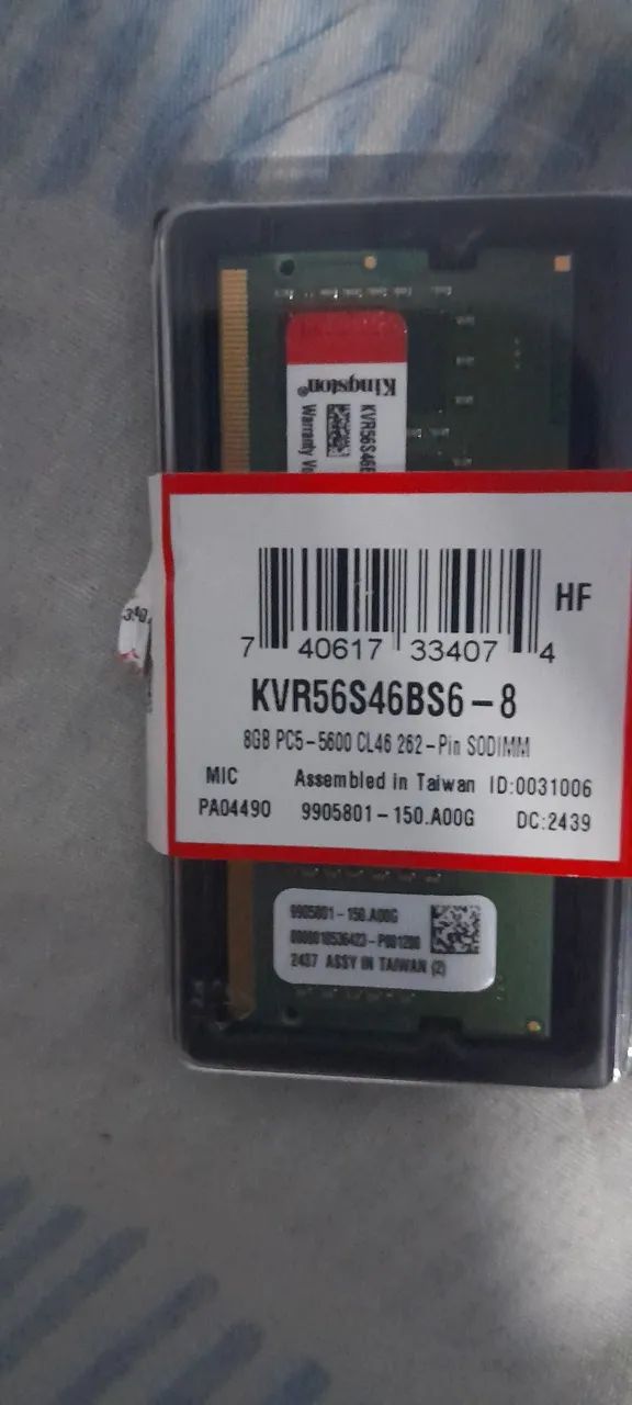VENDO MEMORIA DE 8GB DDR5 5600MHZ PARA NOTEBOOK