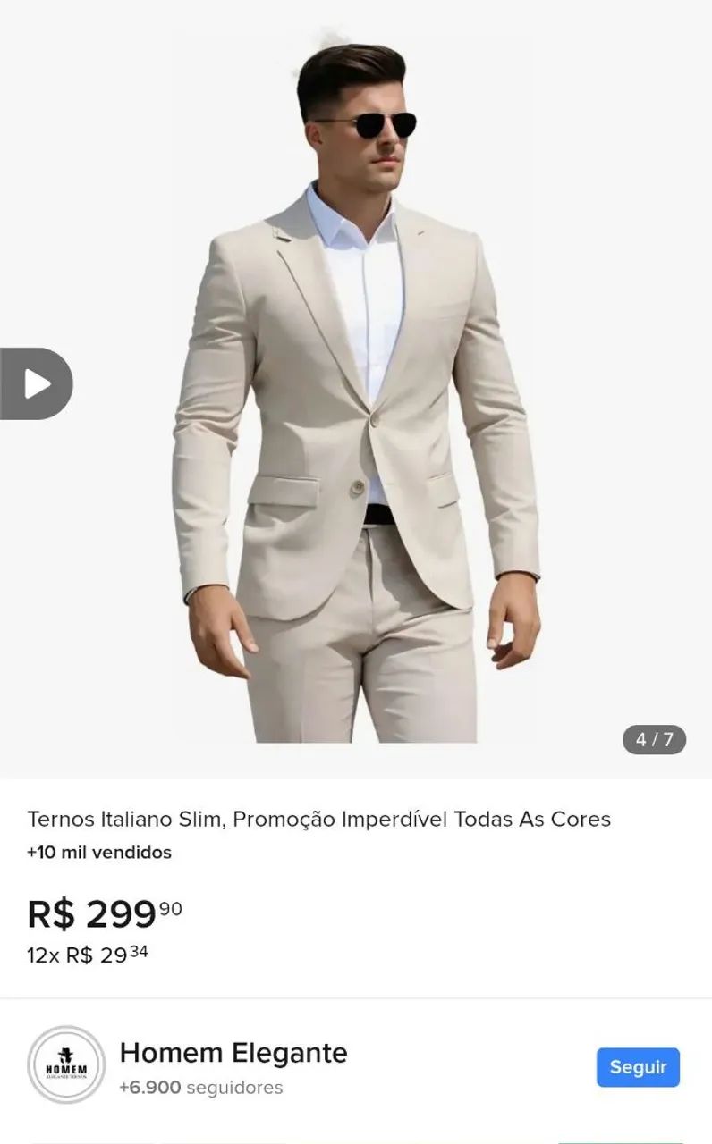 Vendo terno slim TAM 60 e calça TAM 54  - Foto 5