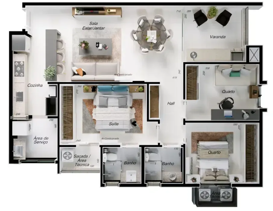 PLANTA 91m²