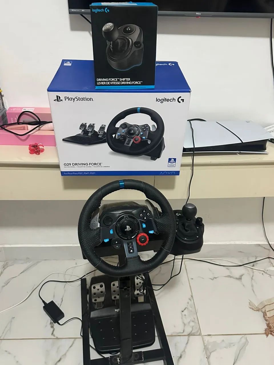Volante logitech completo 