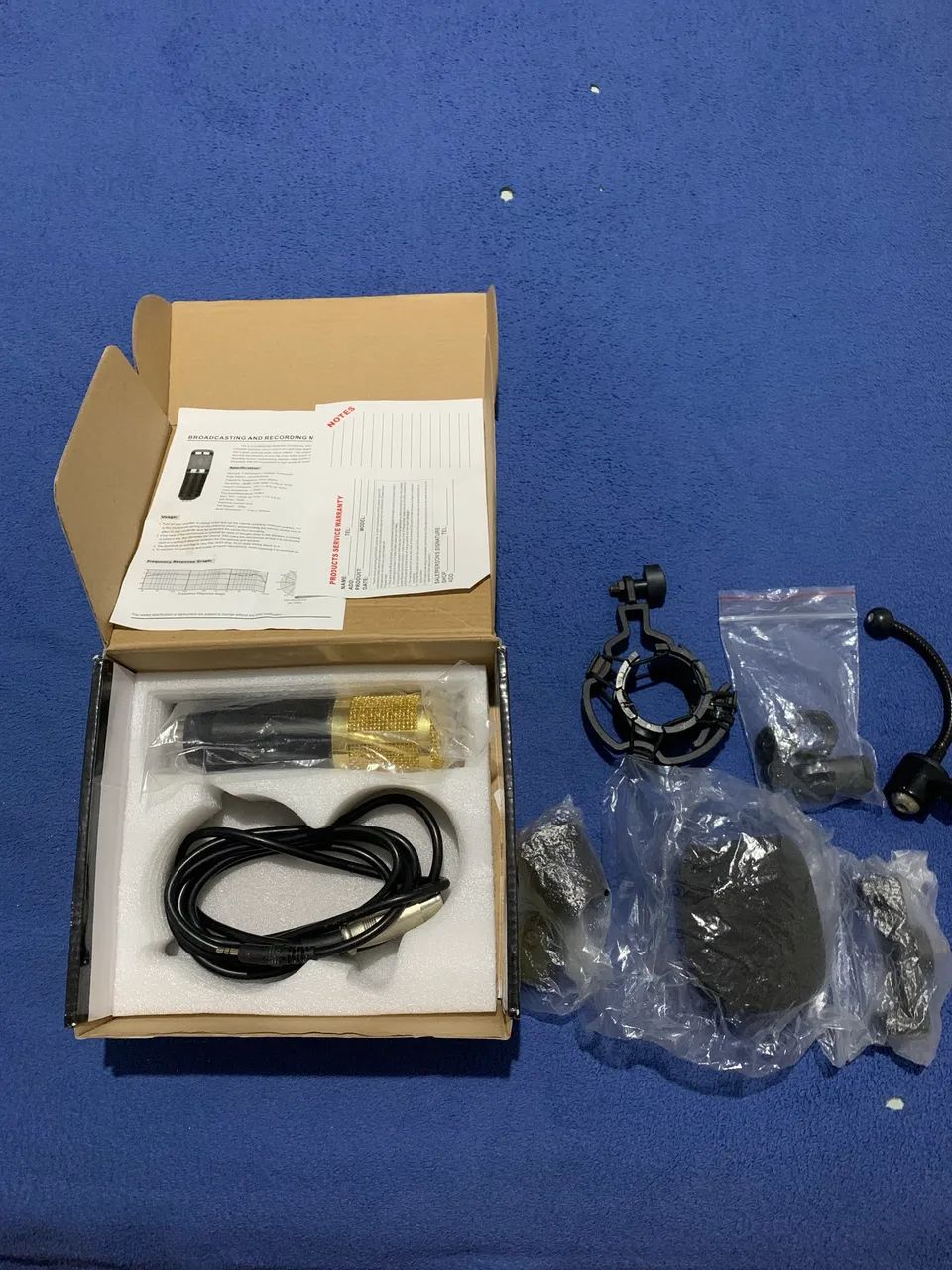 Microfone BM800 estado de novo