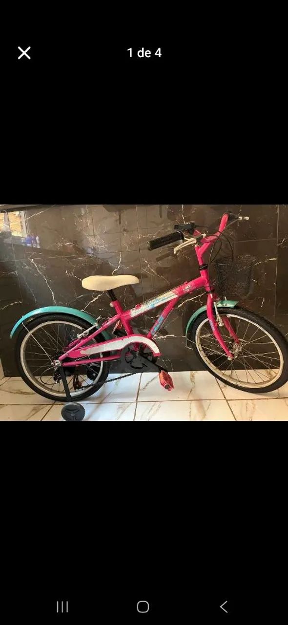 Bicicleta infantil da Barbie  - Foto 4