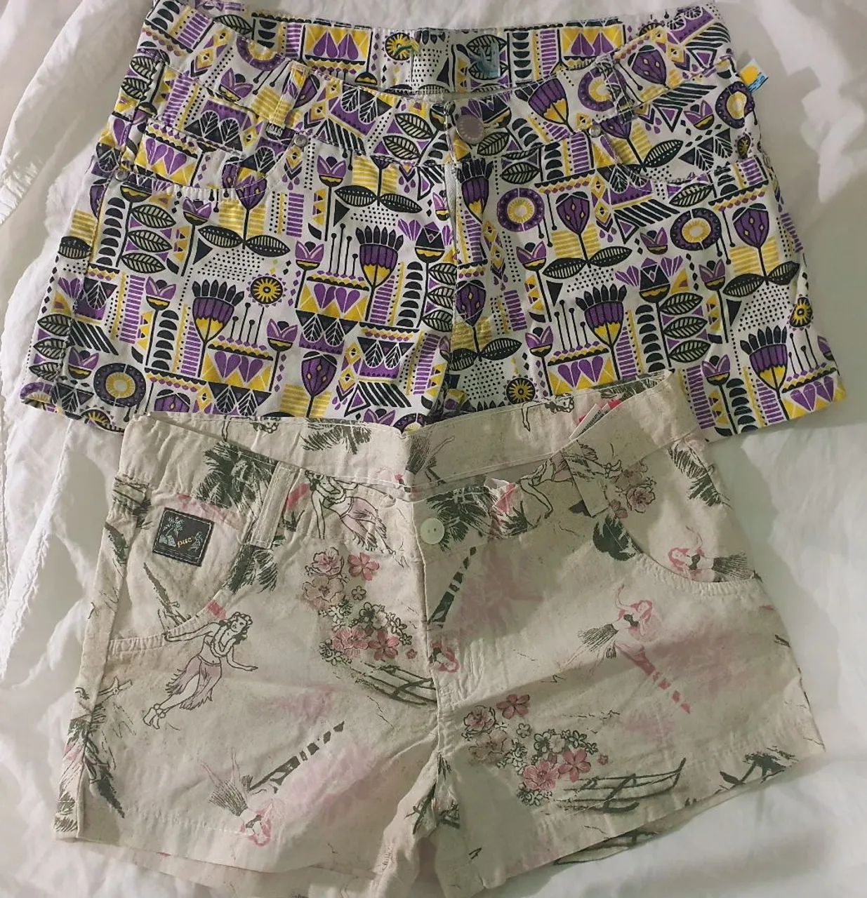 Kit 2 shorts infantis lindos e perfeitos para esse verão.