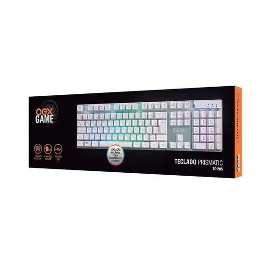 Teclado gamer OEX game branco - Foto 3