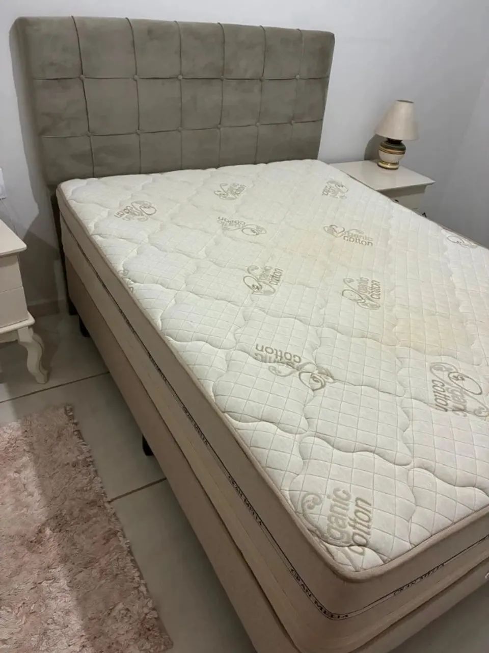 cama de casal Gran Melia (colchão de mola ensacada, box e cabeceira) - Foto 2