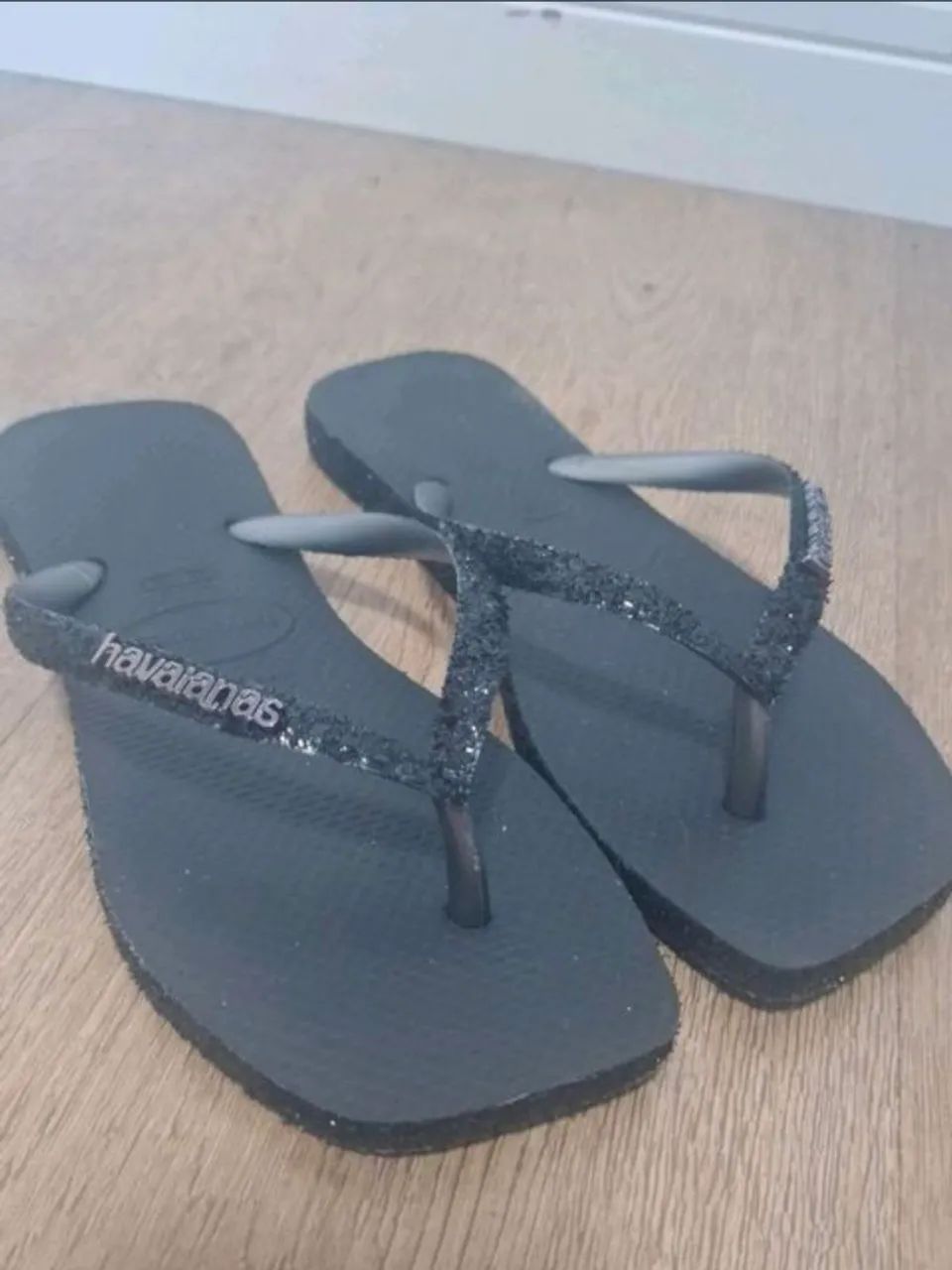 Chinelo havaianas sparkle slim square - Foto 4