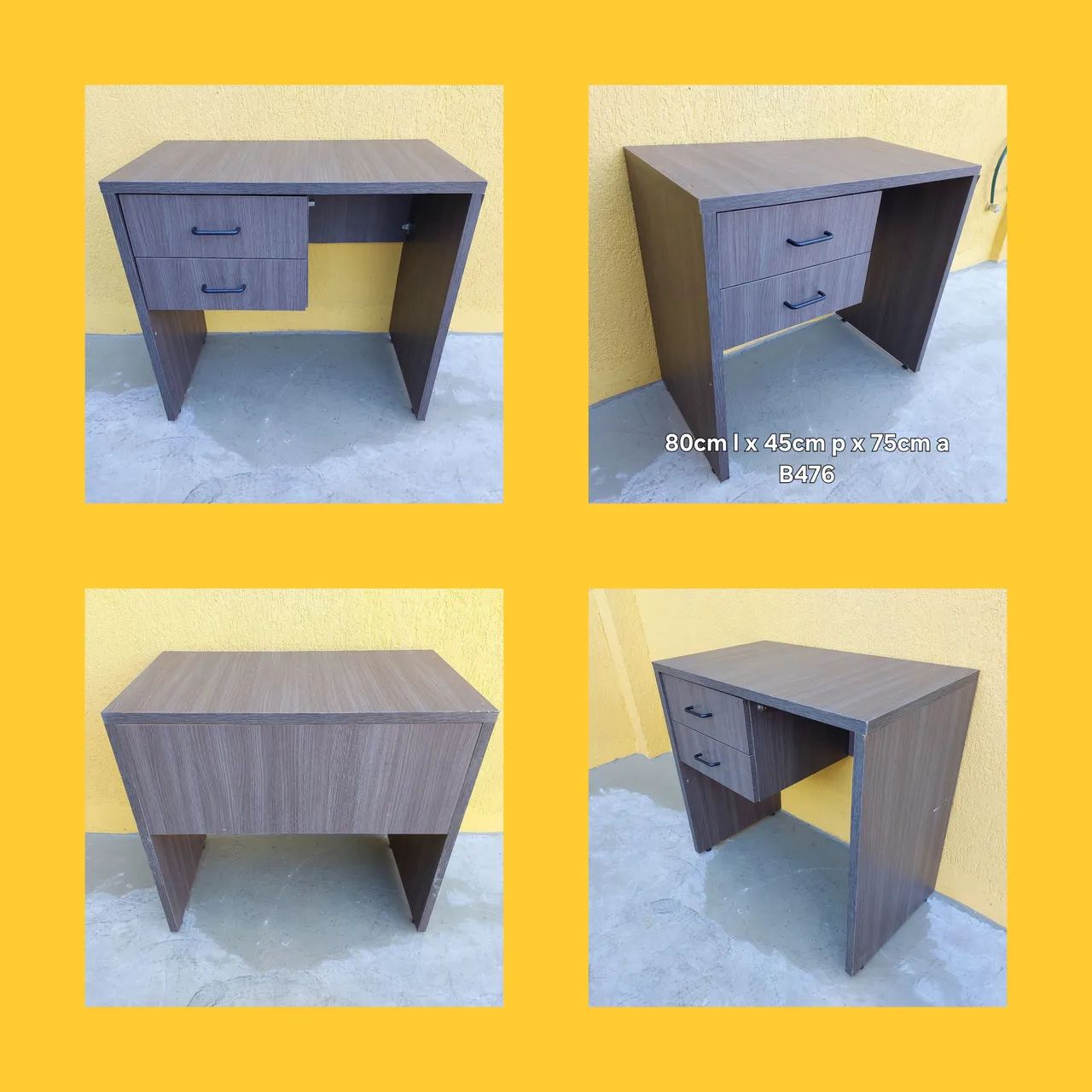 Mesa escritório com gavetas 