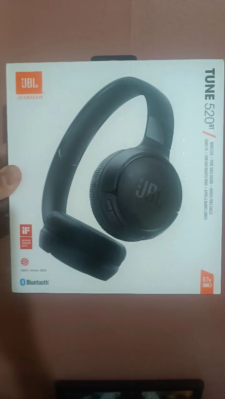 Headphone JBL 520BT Original e Lacrado!