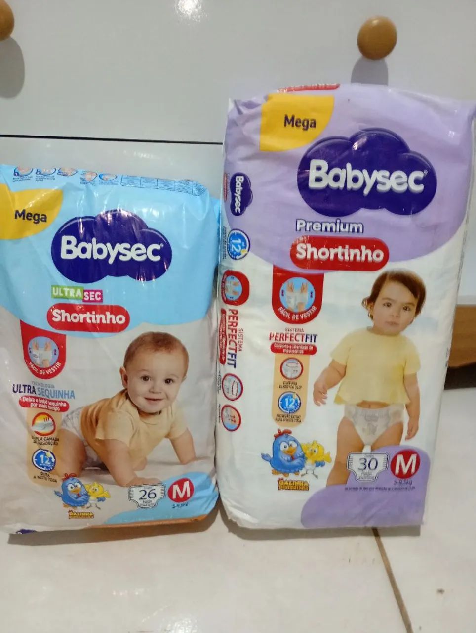 Vendo Fraldas Babysec 2 pacotes