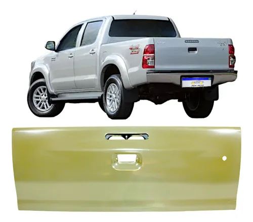 Tampa Traseira Toyota Hilux C/f Chave 2009 2010 2011 Novo Cinza