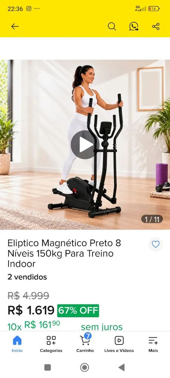 Aparelho de ginástica  - Foto 2