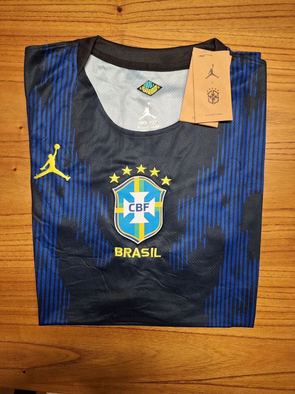 Camisa do Brasil azul 26/27 - Foto 3