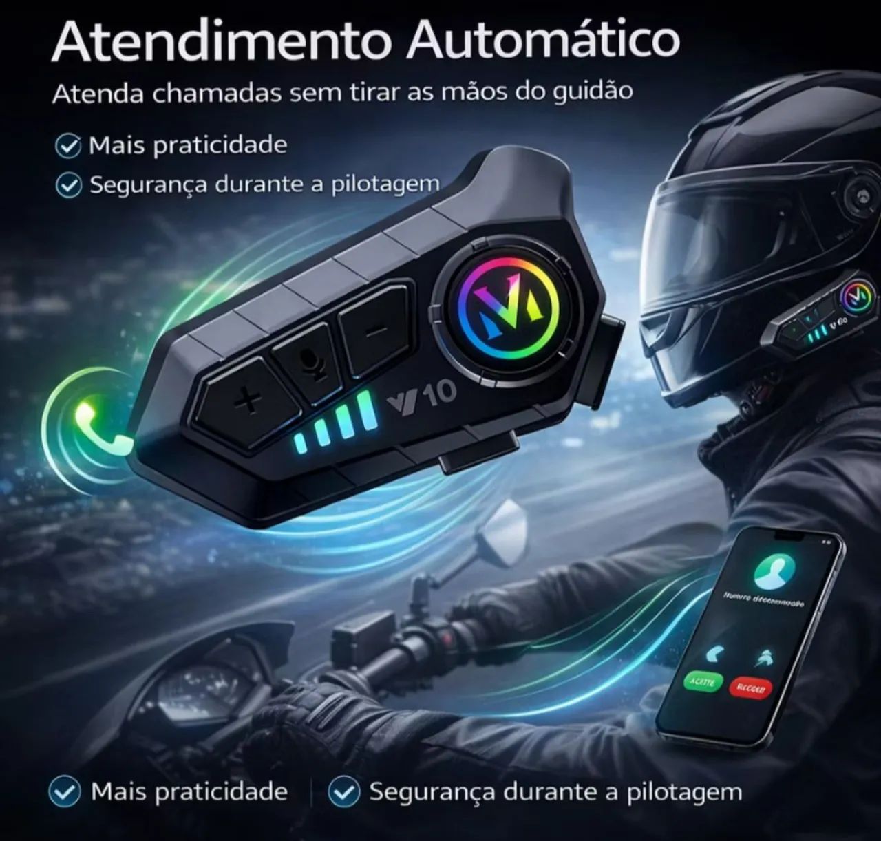 Intercomunicadores Para Motos Generic Y10 - Foto 4
