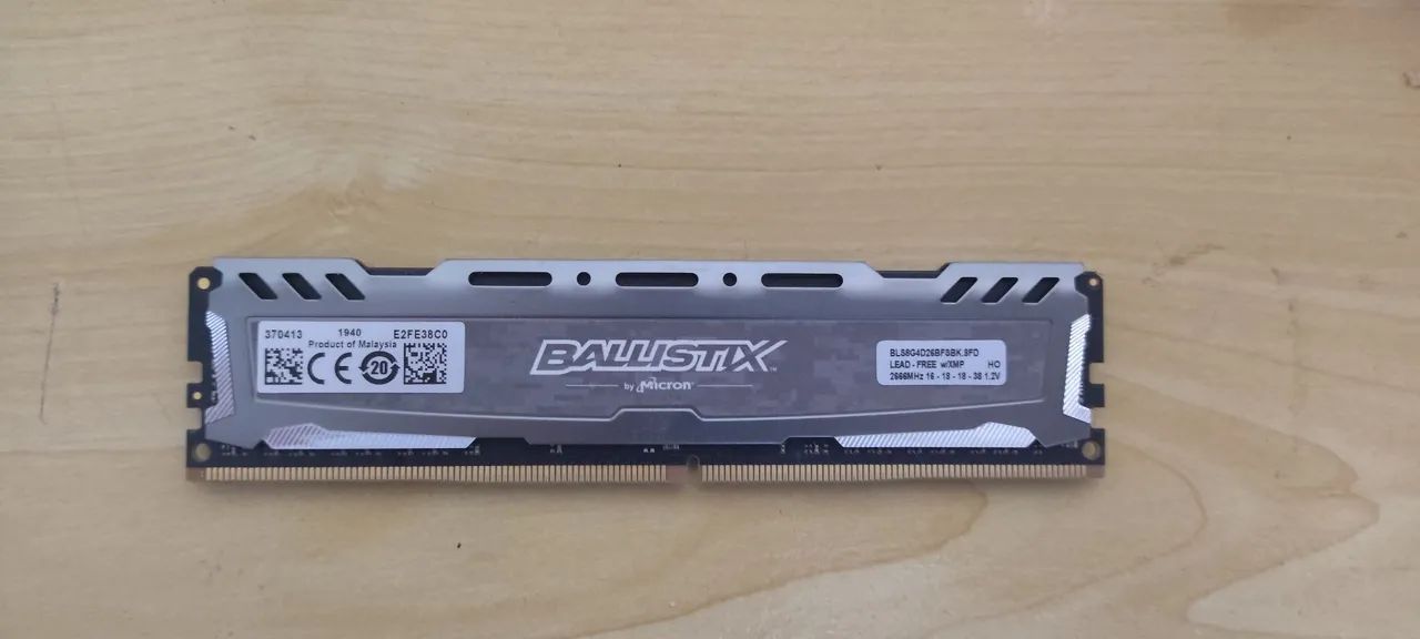 Memória Ram Ballistix DDR4 2666Mhz 8GB - Memória RAM - São José
