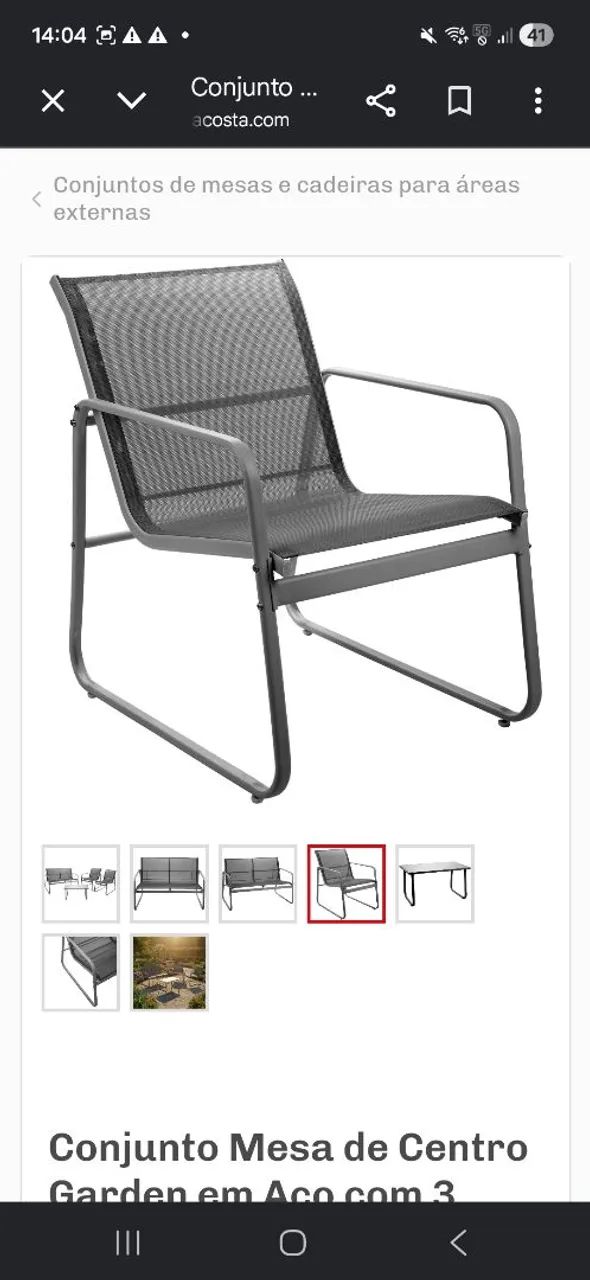 Conjunto de terraço 