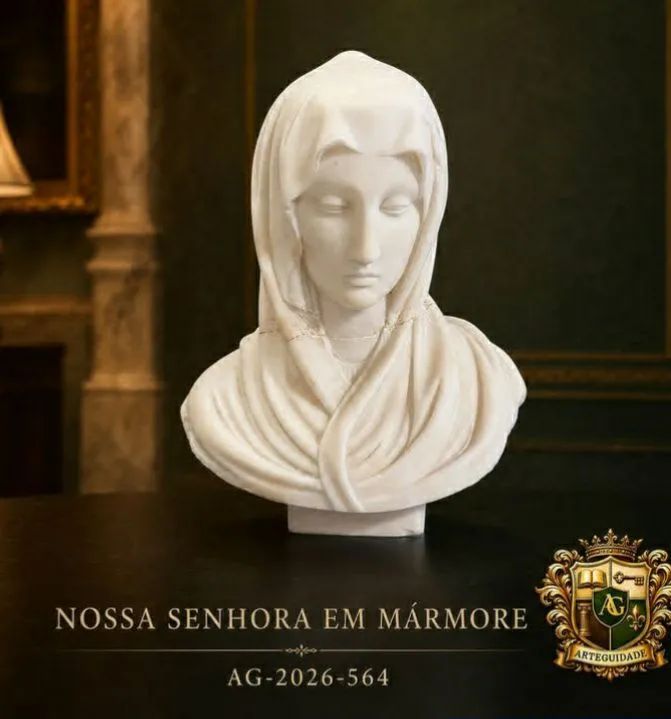 Nossa senhora em mármore 