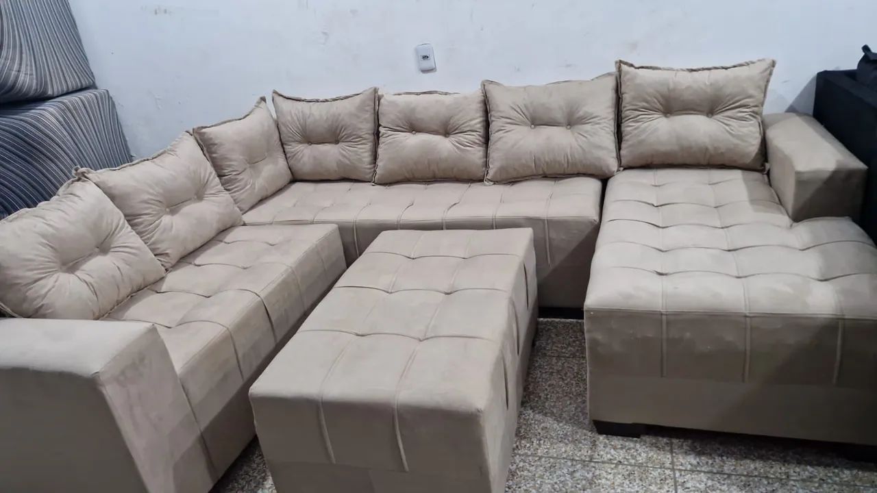 Sofa de canto 7 lugares pronta entrega  - Foto 2