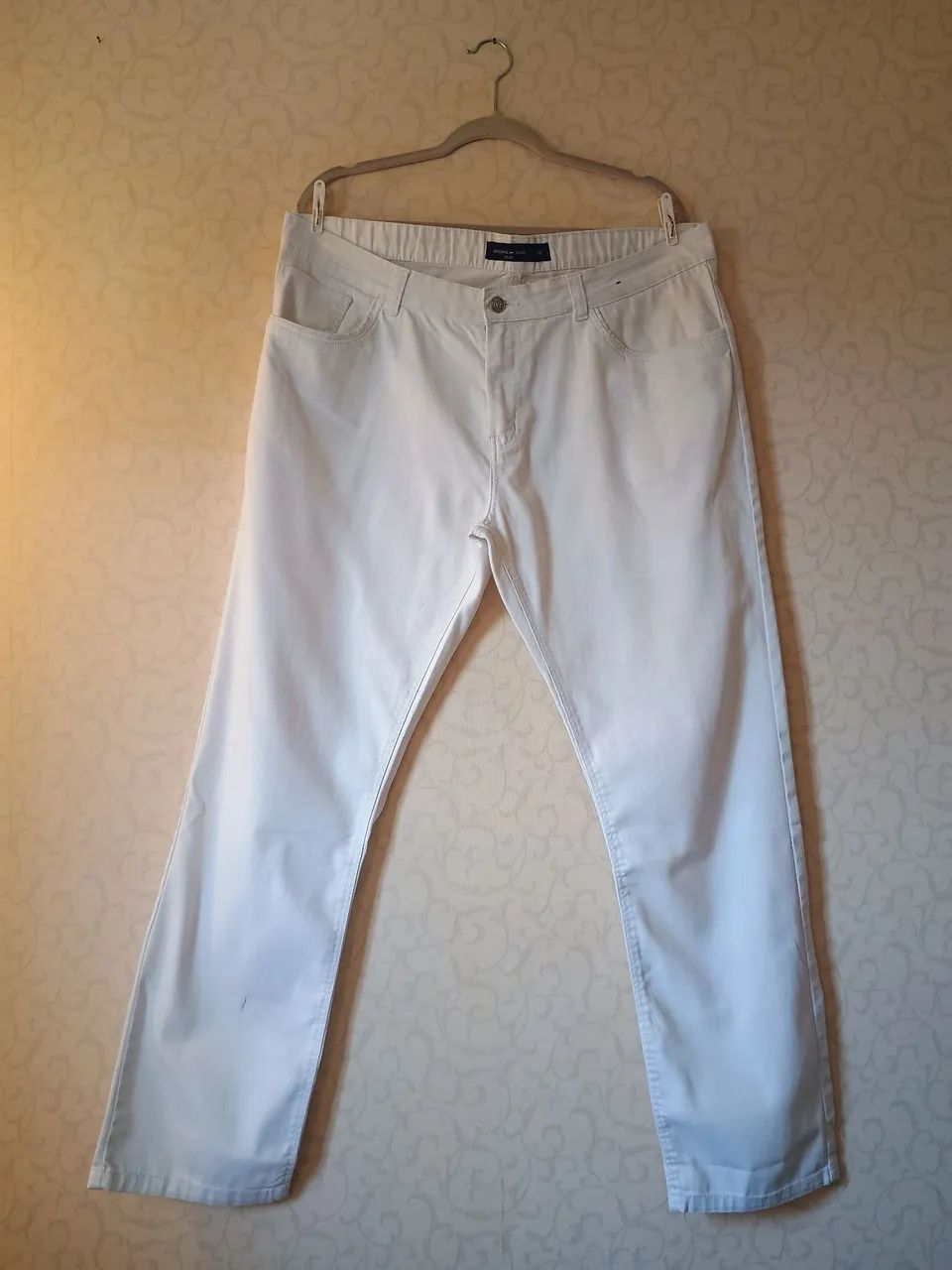 Calça branca Original Jeans masculina 46 | slim | clássica