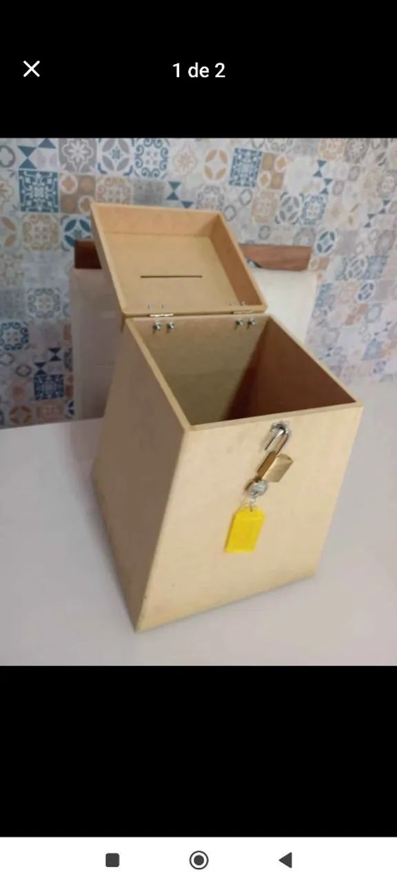 Urna para sorteios em MDF. - Foto 2
