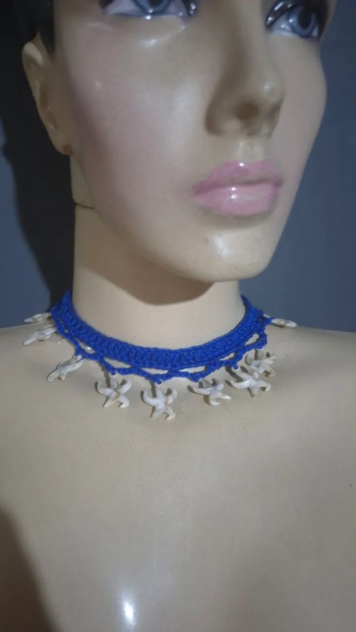Chocker de crochê  - Foto 3