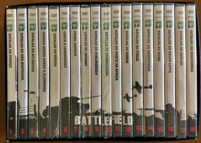 Coleção DVD Battlefield - 2ª Guerra Mundial + Brinde Coleçao não
