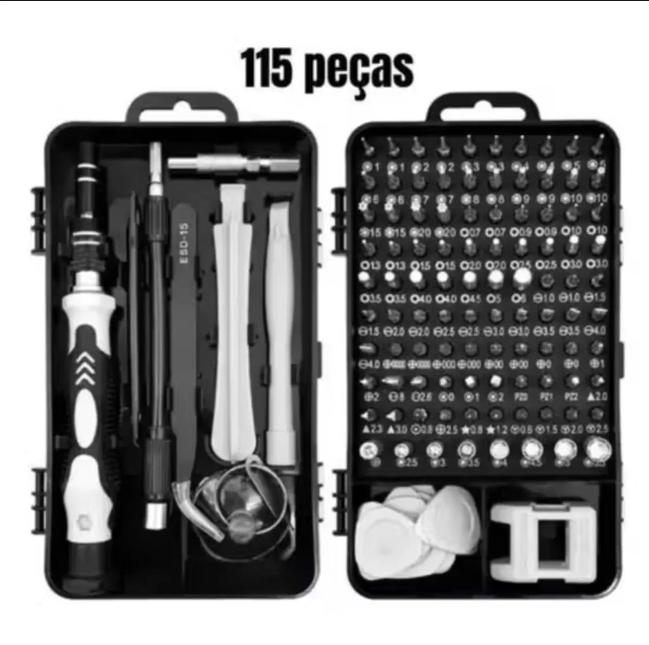 Kit chaves precisão 115 peças 