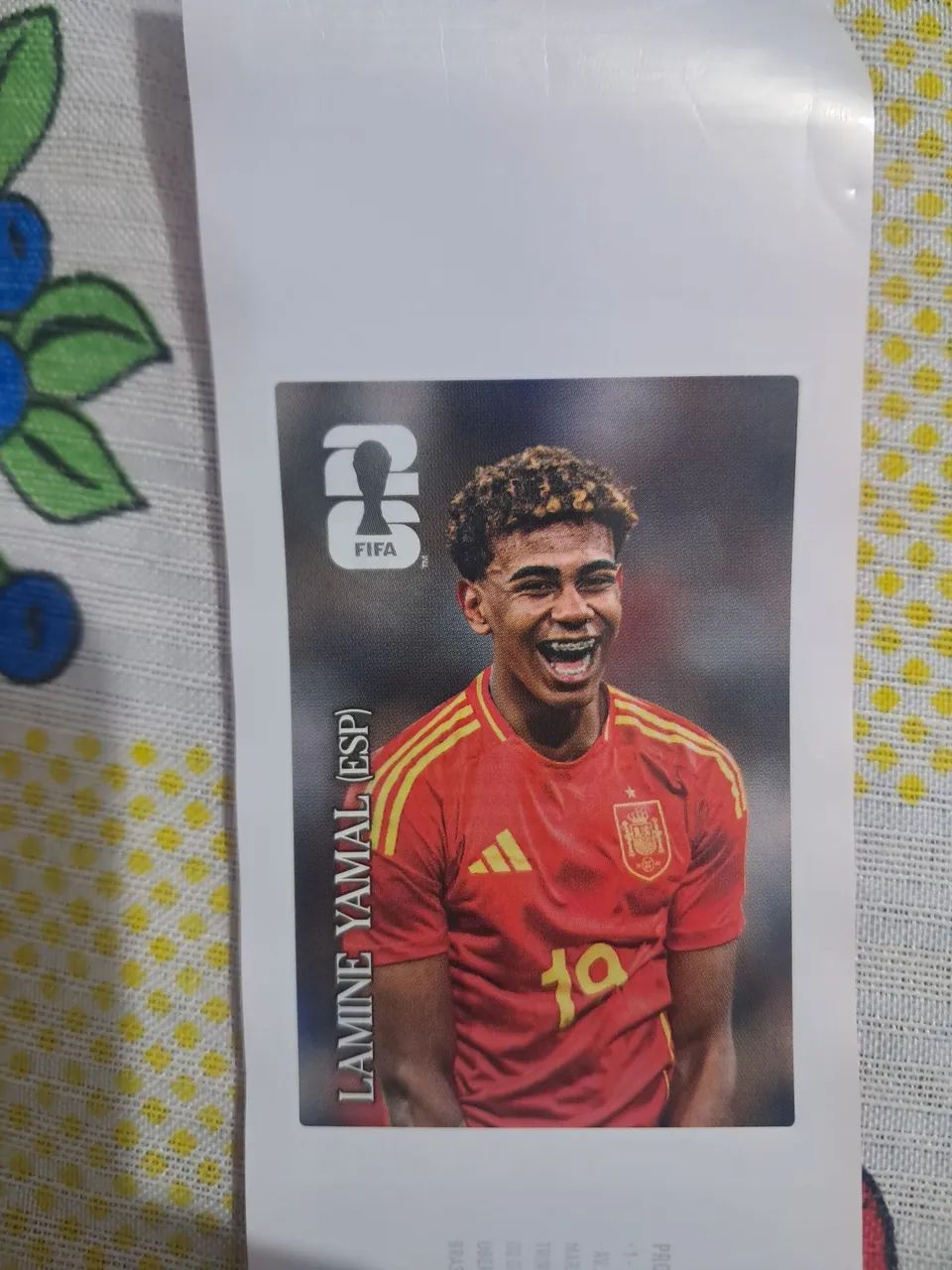 Figurinha coca lâmina yamal