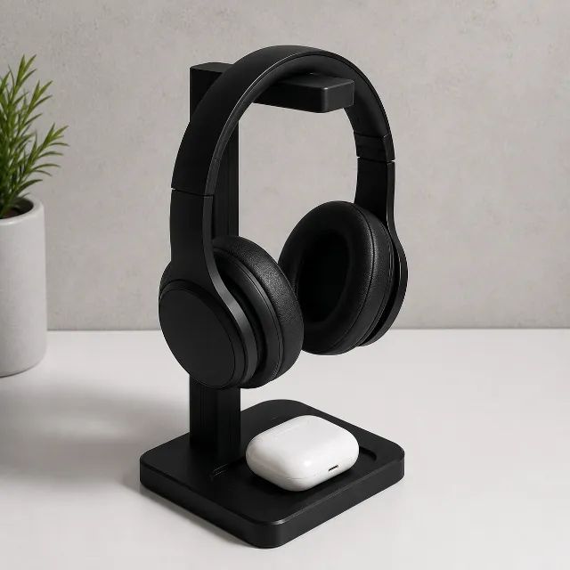 Suporte Para Headset Premium Com Base Organizadora Para Mesa - Foto 5