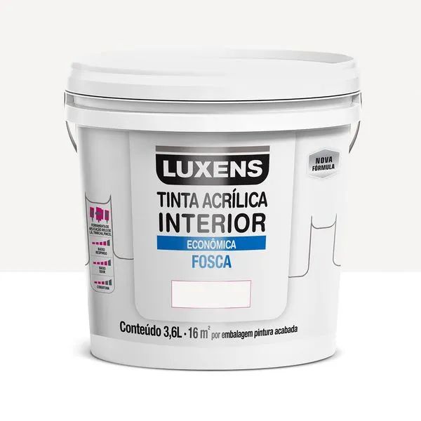 Tinta acrílica Luxens branco gelo