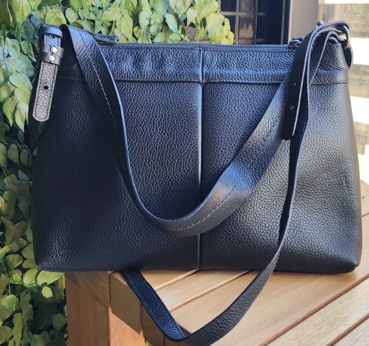 Bolsa Preta Arezzo Couro - Foto 4