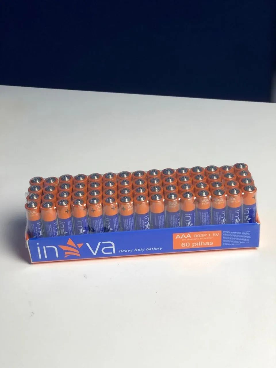 Lote com 60 pilhas AAA 1,5V - modelo R03P - Foto 2