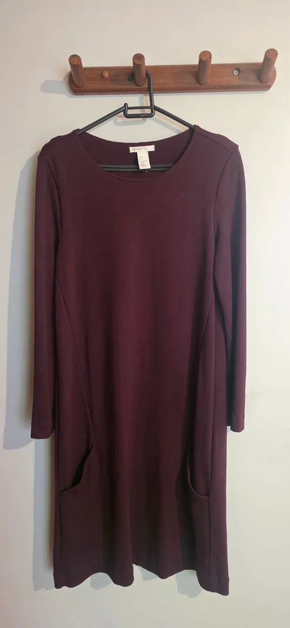 Vestido Inverno  HM vinho 
