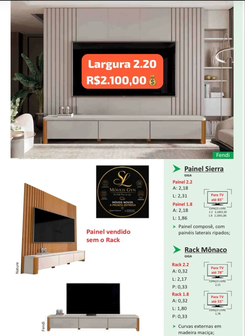 Painel com Rack D288 - Foto 3