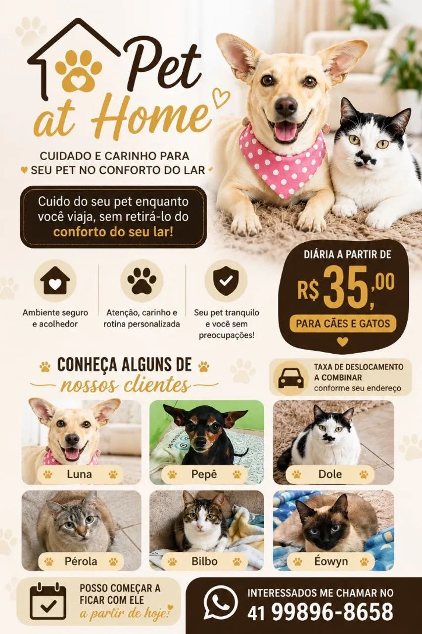 Babá de pet sitter