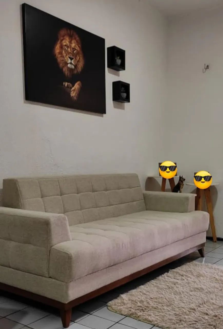 Sofá de Linho 3 lugares