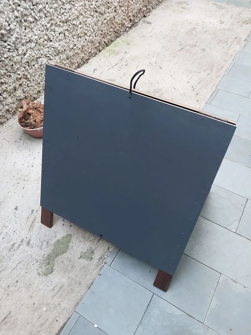Lousa Cavalete de Madeira (Novo) 70cm x 60cm. - Foto 4