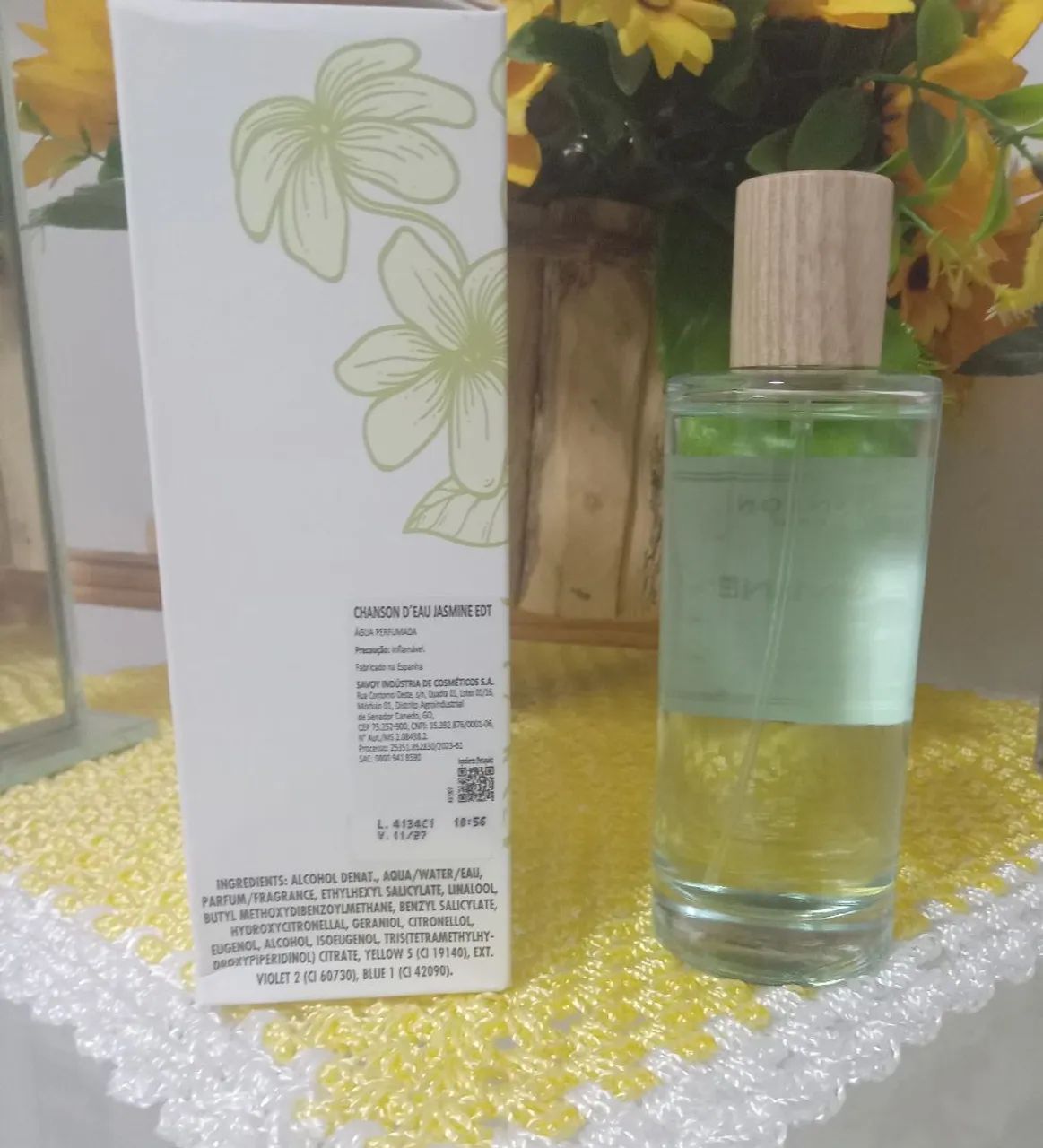 Perfume Chanson D EAU Jasmine natural Splay 100ml usado com caixa  - Foto 2