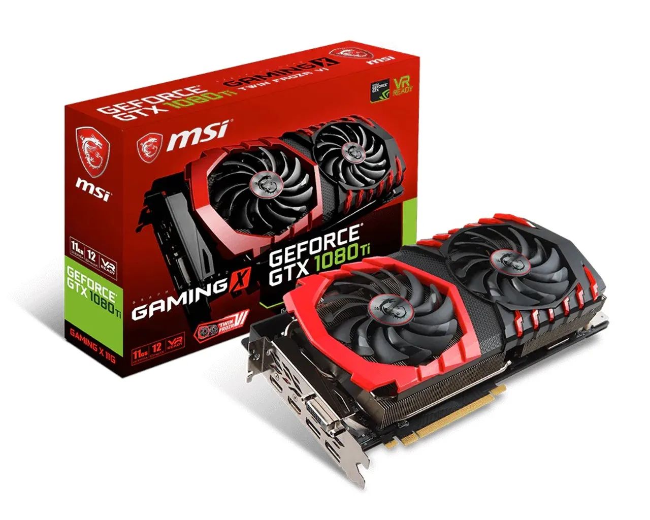 MSI GeForce GTX1080Ti 11GB 中古品 GTX 1080 ti 11gb msi c/caixa - Peças de Hardware - Jardim Imperial