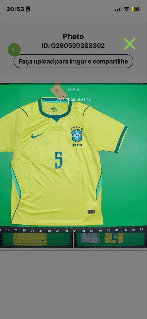 Camisas Brasil e Flamengo  - Foto 2